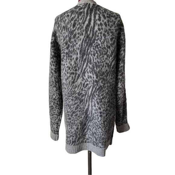 Rails Oslo Printed Alpaca & Wool-Blend Cardigan size L Gray Black - Picture 11 of 13